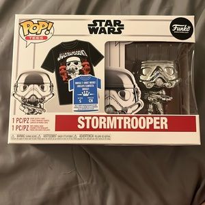 Funko stormtrooper with t-shirt
